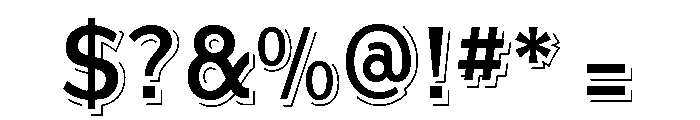 Steelplate Gothic Condensed Shaded Font OTHER CHARS