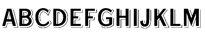 Steelplate Gothic Condensed Shaded FONT
