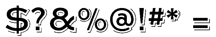Steelplate Gothic Shaded Small Caps Font OTHER CHARS