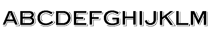 Steelplate Gothic Shaded Small Caps Font UPPERCASE