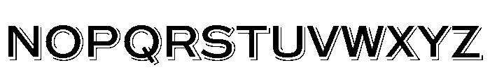 Steelplate Gothic Shaded Small Caps Font LOWERCASE