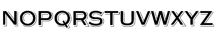 Steelplate Gothic Shaded Font LOWERCASE