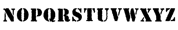 Stencil Antique Font LOWERCASE