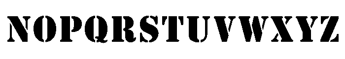 Stencil Regular Font UPPERCASE