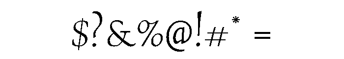 Stern Regular Font OTHER CHARS