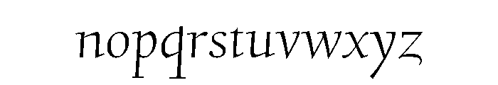 Stern Regular Font LOWERCASE