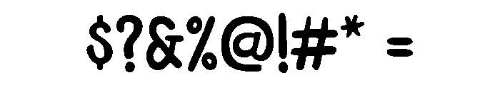 Stick A Round Regular Font OTHER CHARS