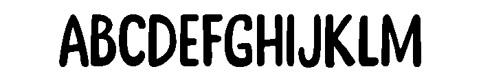 Stick A Round Regular Font UPPERCASE