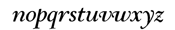 Stickley 2 Banner Bold Italic Font LOWERCASE