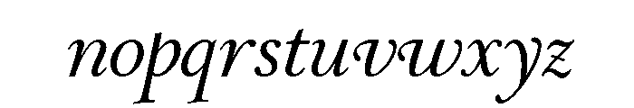 Stickley 2 Banner Medium Italic Font LOWERCASE