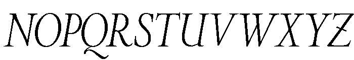 Stickley 2 Banner Regular Italic Font UPPERCASE