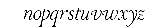 Stickley 2 Banner Regular Italic Font LOWERCASE