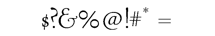 Stickley 2 Banner Regular Font OTHER CHARS