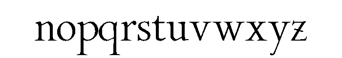 Stickley 2 Banner Regular Font LOWERCASE