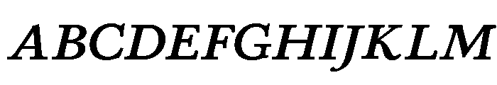 Stickley 2 Caption Medium Italic Font UPPERCASE