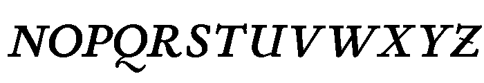 Stickley 2 Caption Medium Italic Font UPPERCASE