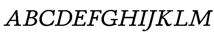 Stickley 2 Caption Regular Italic Font UPPERCASE