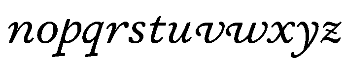 Stickley 2 Caption Regular Italic Font LOWERCASE