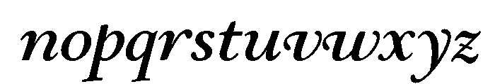 Stickley 2 Display Bold Italic Font LOWERCASE