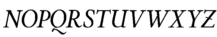 Stickley 2 Display Medium Italic Font UPPERCASE