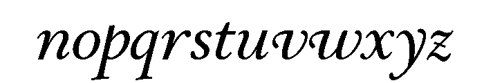 Stickley 2 Display Medium Italic Font LOWERCASE