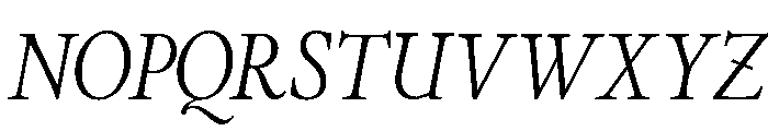 Stickley 2 Display Regular Italic Font UPPERCASE