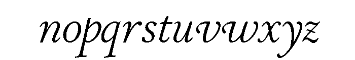 Stickley 2 Display Regular Italic Font LOWERCASE
