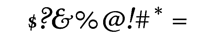 Stickley 2 Headline Medium Italic Font OTHER CHARS