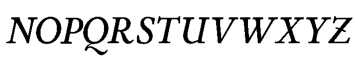 Stickley 2 Headline Medium Italic Font UPPERCASE