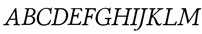 Stickley 2 Headline Regular Italic Font UPPERCASE