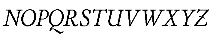Stickley 2 Headline Regular Italic Font UPPERCASE