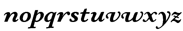 Stickley 2 Text Bold Italic Font LOWERCASE