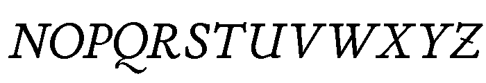 Stickley 2 Text Regular Italic Font UPPERCASE