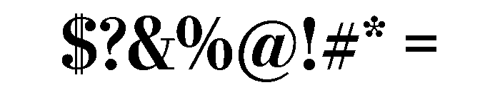 Stilson Bold Font OTHER CHARS