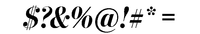 Stilson Display Bold Italic Font OTHER CHARS