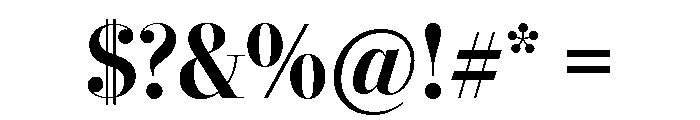 Stilson Display Bold Font OTHER CHARS