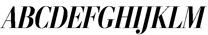 Stilson Display Condensed Bold Italic Font UPPERCASE