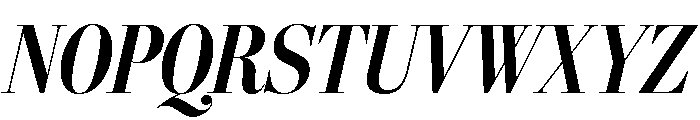 Stilson Display Condensed Bold Italic Font UPPERCASE