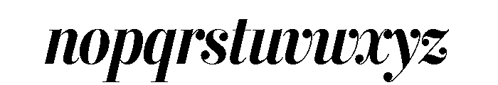 Stilson Display Condensed Bold Italic Font LOWERCASE