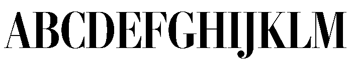 Stilson Display Condensed Bold Font UPPERCASE