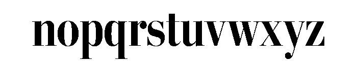 Stilson Display Condensed Bold Font LOWERCASE