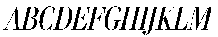 Stilson Display Condensed Regular Italic Font UPPERCASE