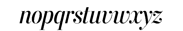 Stilson Display Condensed Regular Italic Font LOWERCASE