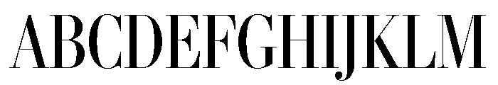 Stilson Display Condensed Regular Font UPPERCASE