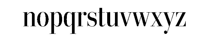 Stilson Display Condensed Regular Font LOWERCASE