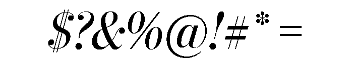 Stilson Display Regular Italic Font OTHER CHARS