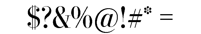 Stilson Display Regular Font OTHER CHARS