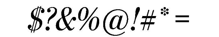 Stilson Regular Italic Font OTHER CHARS