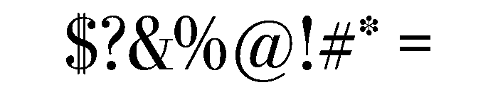 Stilson Regular Font OTHER CHARS