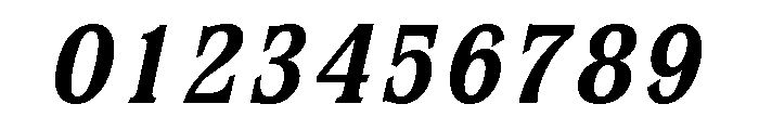 Stirling Bold Italic Font OTHER CHARS